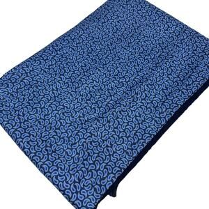 Blue Paisley 100% silk scarf
